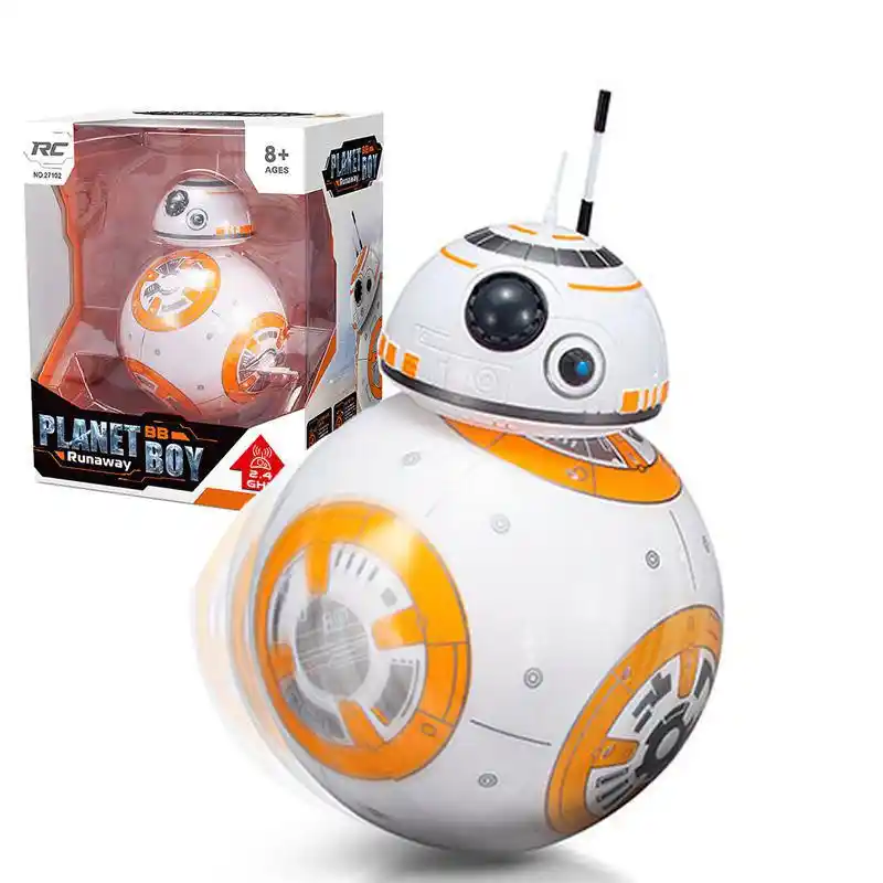 17cm Star Wars Rc 2 4g Bb 8 Robot Upgrade Remote Control Bb8 Robot Intelligent W Robots Toys Hobbies