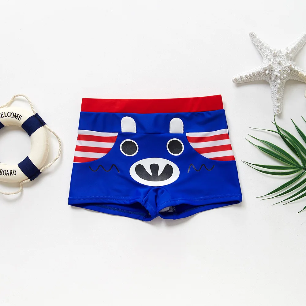 Darkblue Bear Плавки для мальчика от 3 до 10 лет детская детский купальный костюм в виде динозавра для мальчиков, купальные трусы CZ983 - Цвет: Darkblue Bear