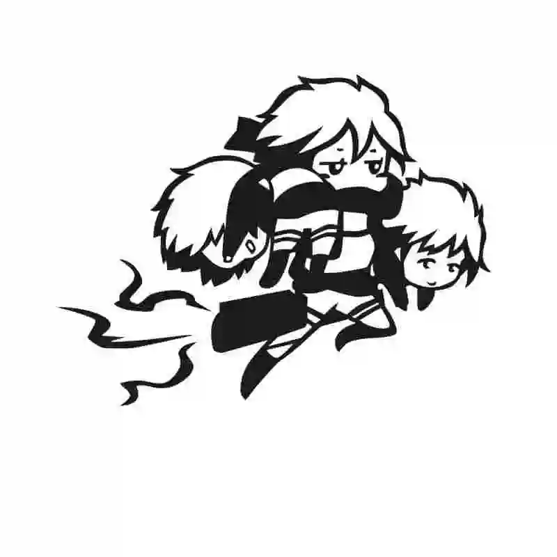 Pegatina Attack on Titan Sticker Anime Cartoon Levi Car Decal Sticker Vinyl Wall Stickers Decor Home Decoration