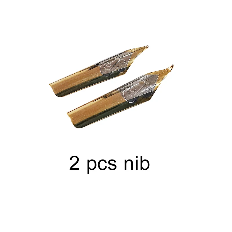 2 nibs BG055 Перьевая ручка,, ручка для каллиграфии, подарок, два дополнительных пера - Цвет: 2 nibs BG055