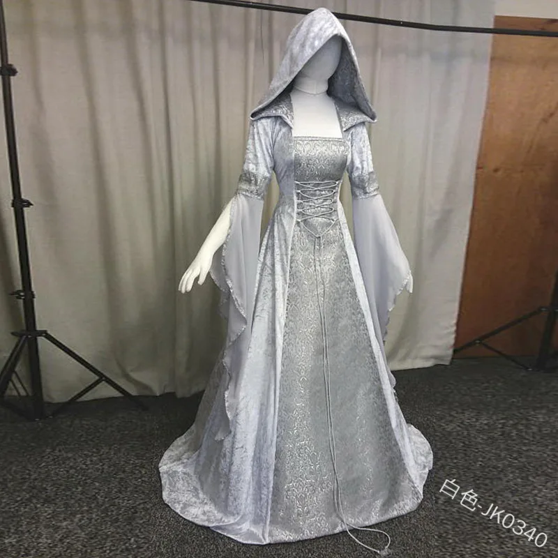 Горячий Ренессанс средневековый костюм Взрослый Приталенный лиф и карнавальное платье для косплея костюмы для косплея для женщин платье ведьмы