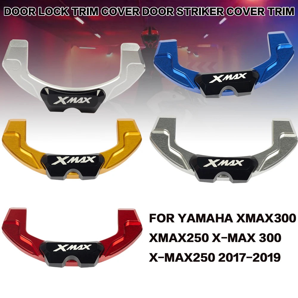 Color : Red Heartwarming Shop Copertura decorativa della serratura della serratura elettrica del motociclo adatta per Yamaha XMAX300 XMAX250 X-MAX XMAX 300 250 X-MAX300 X-MAX250 2017-2019