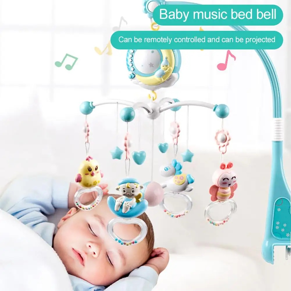 

Baby Rattles Crib Mobiles Toy Holder Rotating Crib Mobile Bed Musical Box Projection 0-12 Months Newborn Infant Baby Boy Toys