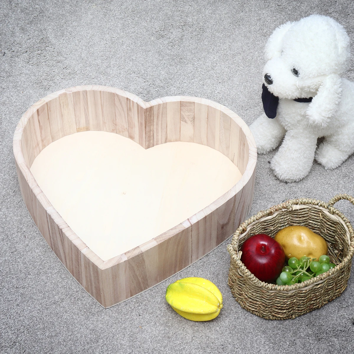 Аксессуары для фотографирования новорожденных деревянная коробка в форме сердца для студийной фотосъемки 39x39x15 см
