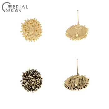 

Cordial Design 100Pcs 14*15MM Jewelry Accessories/Earring Findings/Irregular Shape/Hand Made/DIY Jewelry Making/Earrings Stud
