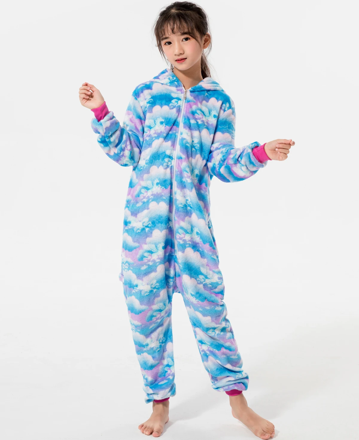 Grey Husky Children Pajamas Winter Sleepwear Onesies Boys Girls Pajama Set Cute Stitch Cartoon Animal Kids Pyjama Flannel Pijama best nightgowns