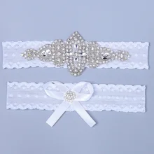 Изысканные элегантные удобные Свадебные украшения для ног, стразы, регулируемые свадебные подвязки, вечерние аксессуары, кольцо, сексуальное кружево