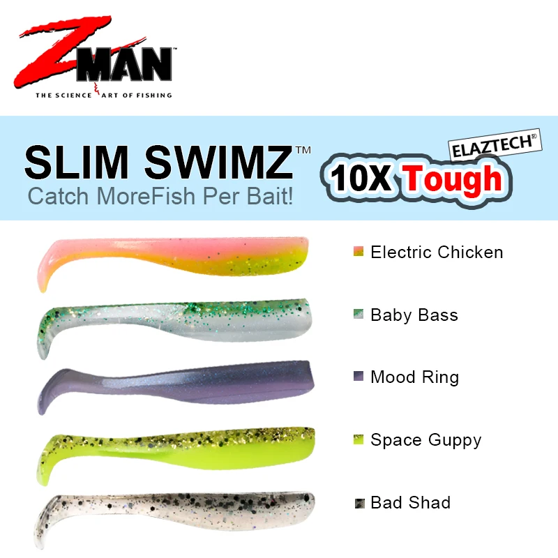 OriginalinAmericanZMANSLIMSWIMZFishingLureSoftBaits64cm7