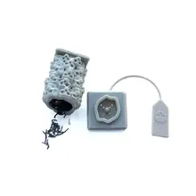 Креативный силиконовый ситечко для заварки чая с черепом, фильтр для трав, диффузор для специй, многоразовые стаканы для Хэллоуина, аксессуары