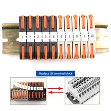 Bloco de terminais rápido do conector do fio do trilho do ruído que splicing compacto PCT-211 do conector de cabo rápido