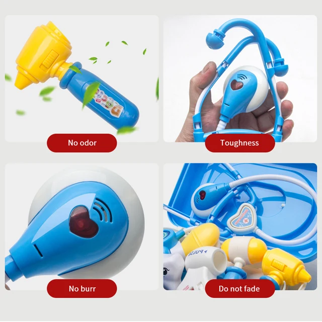 Doctor Set For Kids Pretend Play Girls Role-playing Games Hospital Accessorie Medical Kit Nurse Tools Bag Toys Children Gift 6