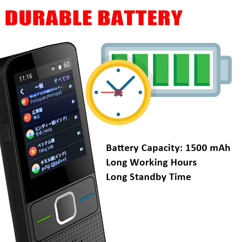  CTVMAN 137 Language Translator Smart Translator Offline In Real Time Smart Voice Translator Portabl - 4000254182824