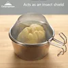 Outdoor Filter Mesh Scoop Bowl Campingmoon S213 Stainless Steel Fine Strainer 4