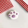White Purple Cat Paw