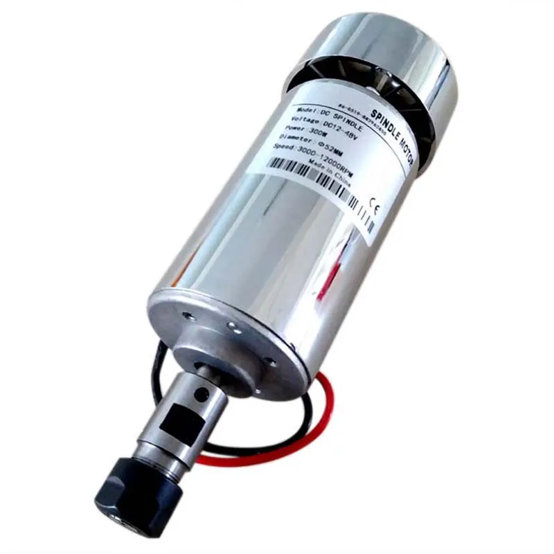 300 Вт мотор шпинделя Dc12-48V Er11 12000 об/мин 0.3квт шпиндель ЧПУ маршрутизатор мотор шпинделя ЧПУ мотор шпинделя