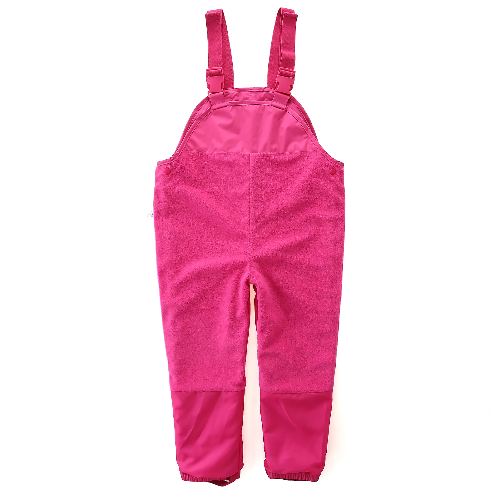 Boy girl waterproof overalls warm autumn spring full fleece lining trousers outdoor windproof pants loose fit Umkaumka