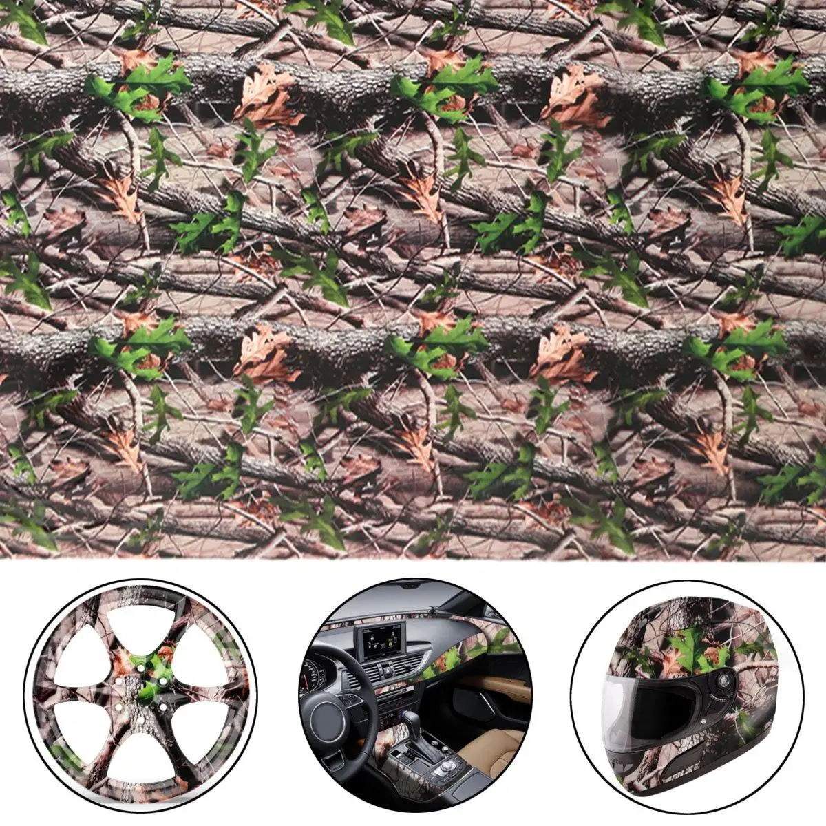 

50x100cm Tree Leaves Hydrographic Fiber Water Transfer Hydro Dipping Printing Film Sheet