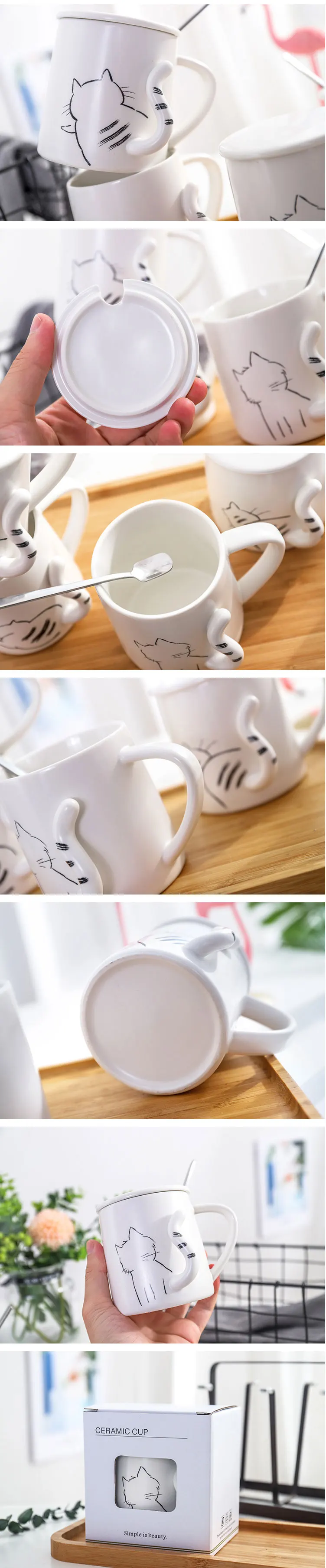 陶瓷咖啡杯_3d立体浮雕猫咪陶瓷咖啡杯可爱卡通男女学生马克杯创意zakka---阿里巴巴_02