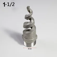 Нержавеющая сталь Спираль Конус форсункой разбрызгиватель головки 1/" 3/8" 1/" 3/4" 1-4 года дюймов SS316 спиральная струя насадка