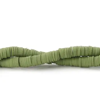 

Doreen Box Polymer Clay Katsuki Beads Round Olive Green 6mm Dia, Hole: Approx 1.8mm, 41cm long, 3 Strands(Approx 350 PCs/Strand)