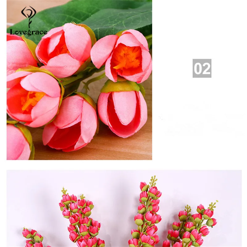 Искусственные цветы Convallaria Majalis, длинная ветка, искусственный Лилия долины, цветы для свадьбы, фестиваля, украшения для дома, Флорес