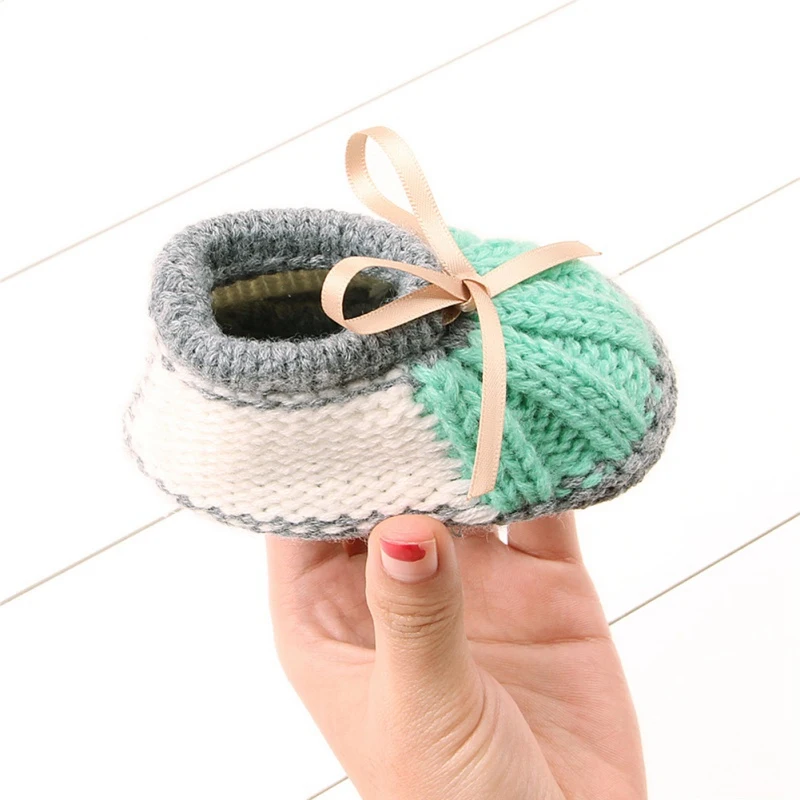 

Baby Shoes Newborn Baby Boy Girl Winter Warm shoes Knitting Boots Socks Shoe Covers baby girl winter shoes #SA
