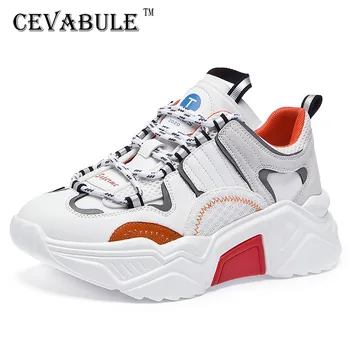 

CEVABULE Shoes and Girls 2019 Autumn Sports Casual Shoes Thick Soles Increase Internet Celebrity Ins Fashion Shoes CB