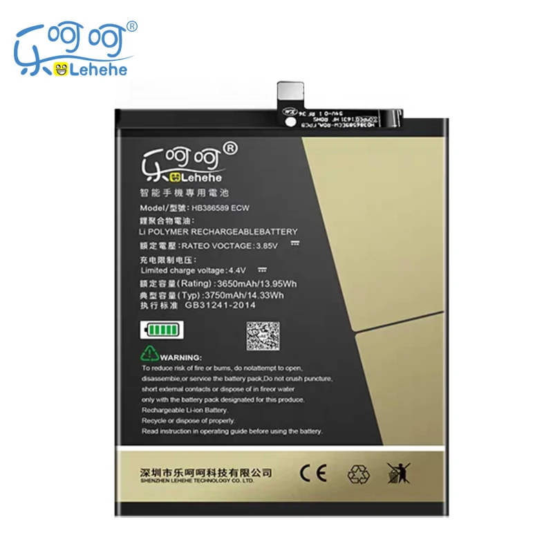 Аккумулятор LEHEHE HB386589ECW для Huawei P10 Plus Honor 8X View 10 V10 Mate 20 Lite Nova 3 4 3750 мАч батареи с