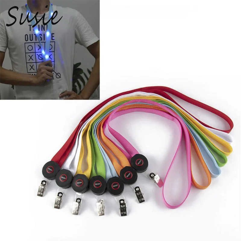 

LED Light Up Flashing Cruise Lanyard Keychain Holder Keyring Neck Strap Necklace
