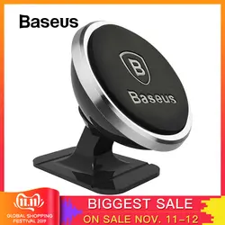 Baseus Универсальный Автомобильный держатель для телефона 360 градусов gps магнитный держатель для мобильного телефона для iPhone X 8 samsung