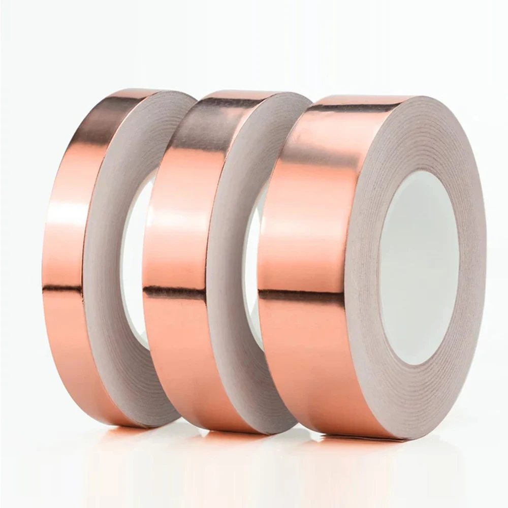 0.06MM×5MM×20M Copper Foil Tape Conductive Self Adhesive Heat Insulation 