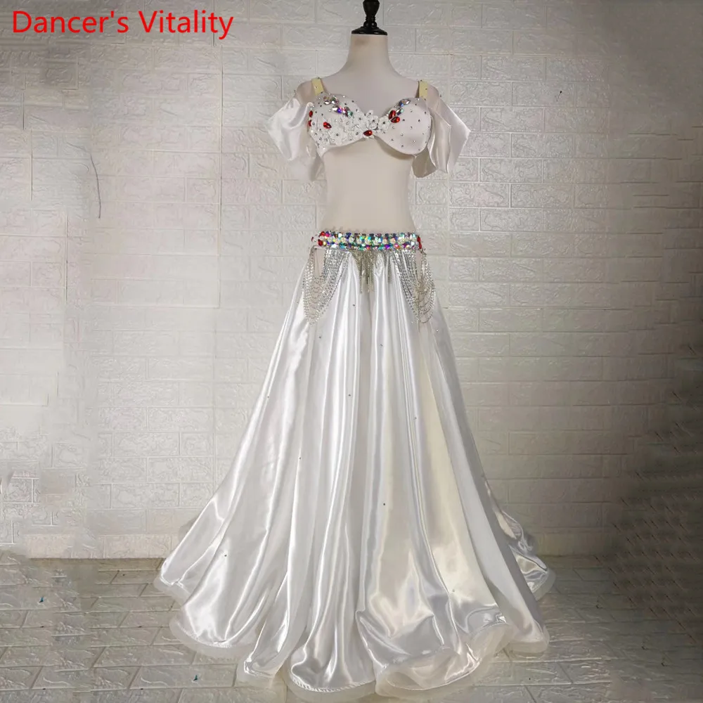 Falda Oscilante Grande Para Danza Del Vientre, Falda De Lino Para Danza