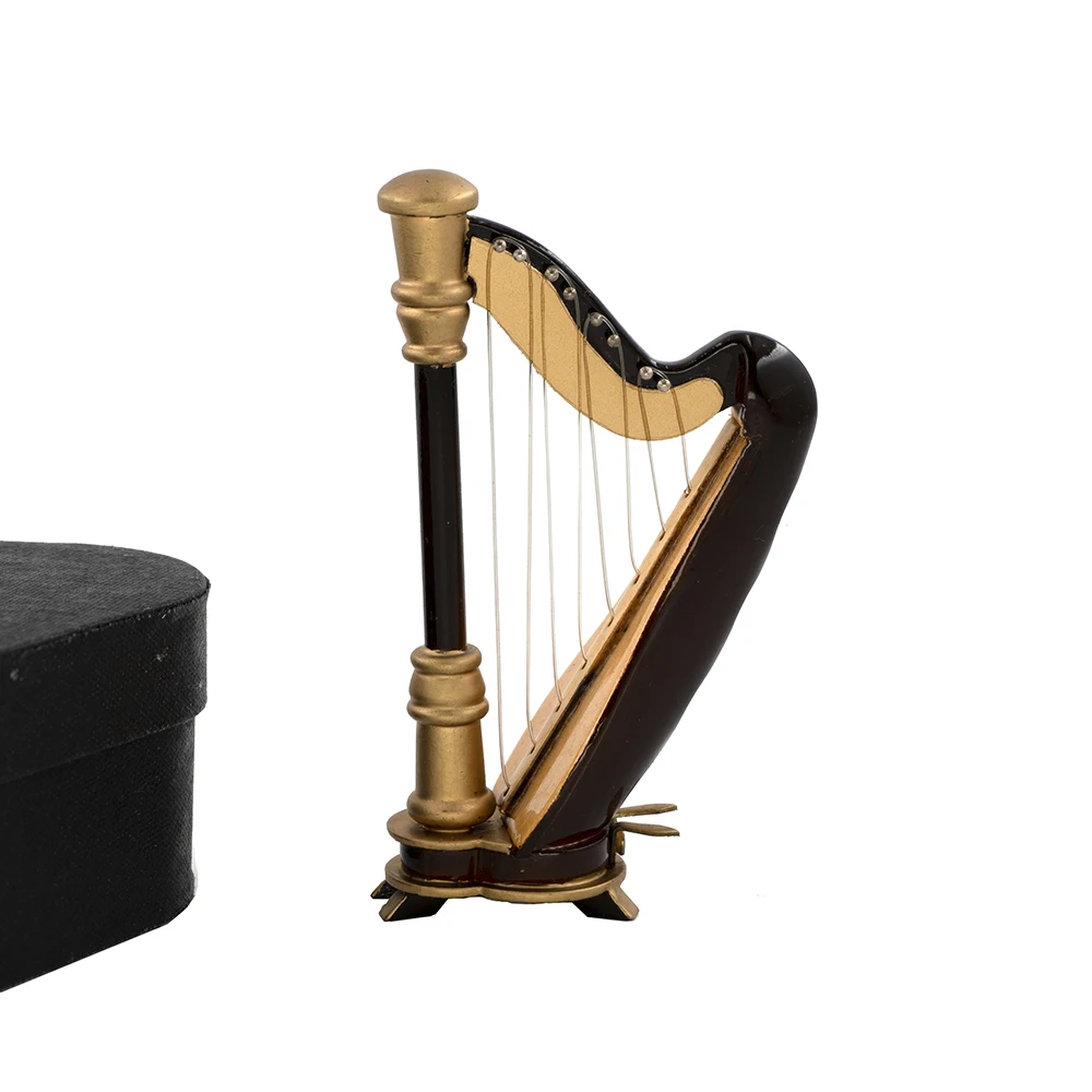 Miniatur Harfe Mini Musikinstrument Dekoration