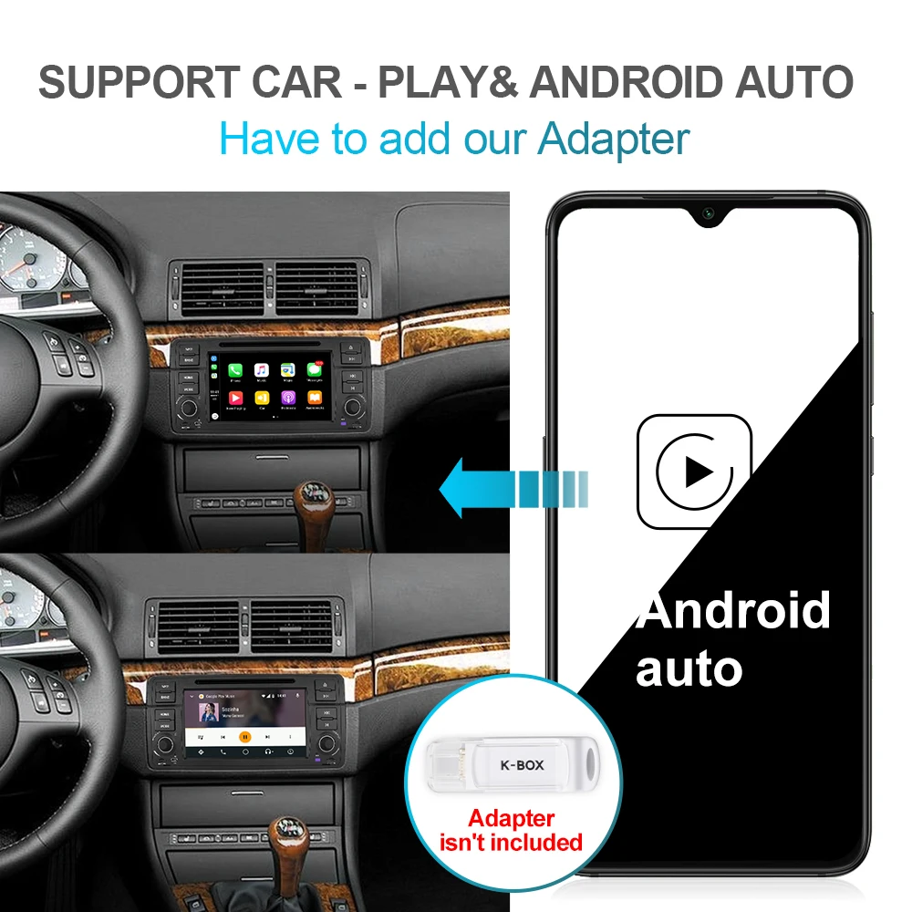Isudar 2 Din Авто Радио Android 9 для BMW/E46/M3/MG/ZT/Rover 75/320/318/325 Автомобильный мультимедийный