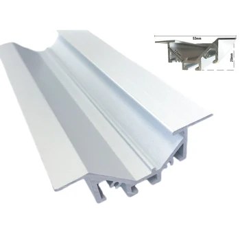 

LEDLUX BA5320W Raceway profile bar aluminum recessed lighting light asymmetrical white color 1 meter