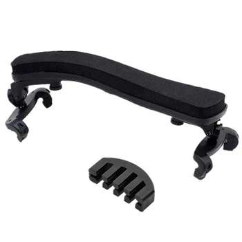

SEWS-Violin Shoulder Rest for 4/4-3/4 Size with Collapsible and Height Adjustable Feet Including a Violin Practice Mute