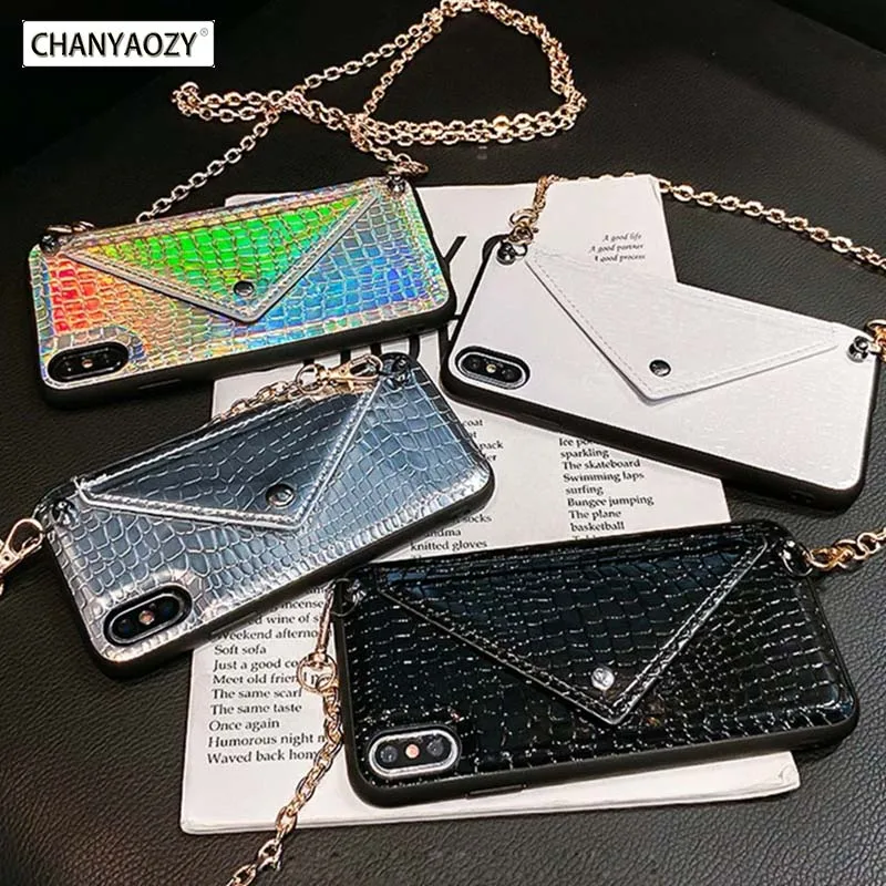 

Luxurious and fashionable snake pattern shiny cross-body wallet phone case for iPhone 11 11pro max XS MAX XR X 7 8 6 6SPlus