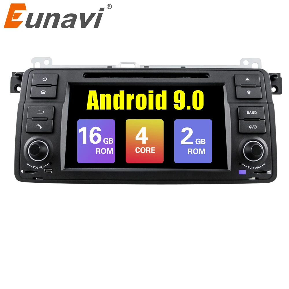 Автомагнитола Eunavi 1 Din Android 9 0 автомобильный DVD плеер для BMW E46 M3 318/320/325/330/335 Rover 75 1998