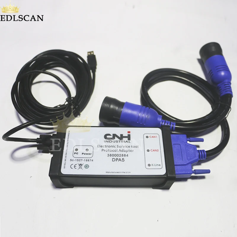 EDLSCAN CNH EST 9,0 9,1 чехол для нового Холланда сельскохозяйственное строительное оборудование диагностический инструмент CNH DPA5