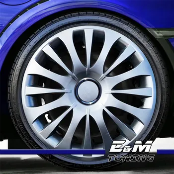 

15 "inch 4pcs Unbreakable Wheel Rim Cover Silver Color 4pcs Set