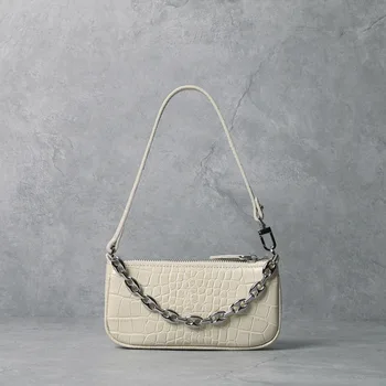 

Armpits Baguette Bag Women Leather Handbags 2020 New Retro shou lin bao Fashion