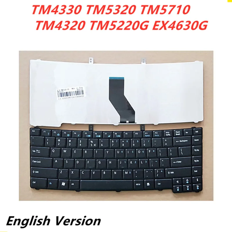 Клавиатура для ноутбука на английском языке ACER TM4330 TM5320 TM5710 TM4320 TM5220G EX4630G сменная |
