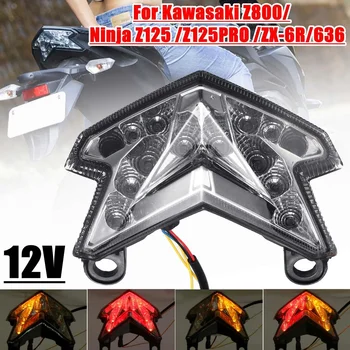 

Motorcycle Integrated LED Tail Light Brake Stop Light Turn Signals For Kawasaki Z800 Ninja Z125 Z125PRO ZX-6R 636 2013-2018