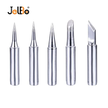 

JelBo 5Pcs 900M Solder Gun Tip Station Electric Solder Iron Tip Adjustable Iron Tip Tool Accessories for Heads Welding Repair