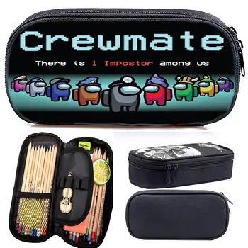 

Game Among Us pencil Case Children Among Us Pen Bag Student High Quality Stationery Bag Kids Storage Bag Cute Cosmetic Box