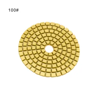 

1pc 4 Inch Diamond Polishing Pads Durable Granite Stone Polishing Mat Portable Sanding Disk For Granite Marble