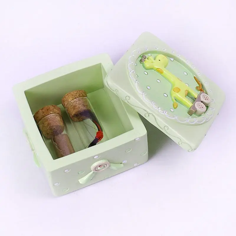 

Baby Deciduous Teeth Box Infants Lanugo Collection Boxes Umbilical Cord Storage Box Creative Birthday Souvenir Gifts for Childre