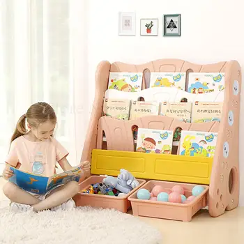 

Children's Bookshelf Simple Bookshelf Floor Baby Picture Book Shelf Bookcase Simple Modern Household Small Bookshelf Shelf