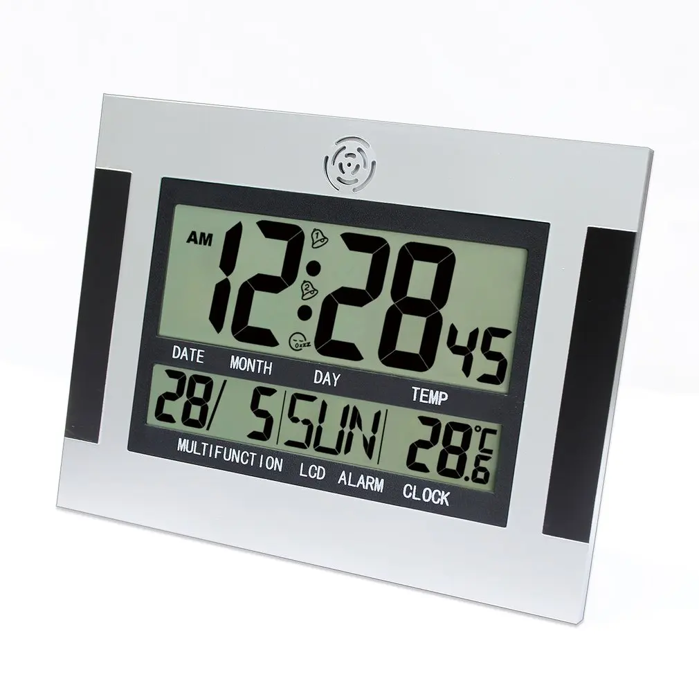 Home Digital LCD Screen Travel Alarm Clocks Desk Thermometer Timer Calenda Deko/"