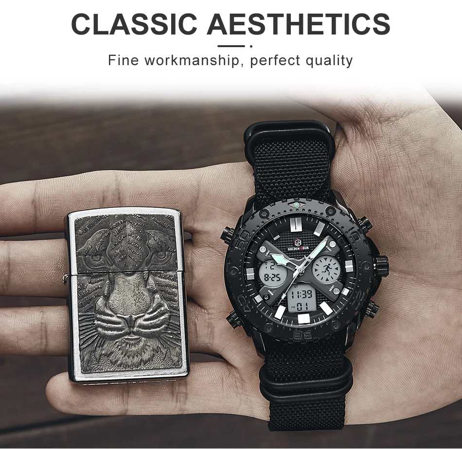 Relojes Para Hombre GOLDENHOUR брендовые модные светящиеся водонепроницаемые кварцевые часы Роскошные водонепроницаемые мужские часы деловые часы GH122